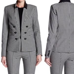 Veronica Beard Black and White Checkered Blazer